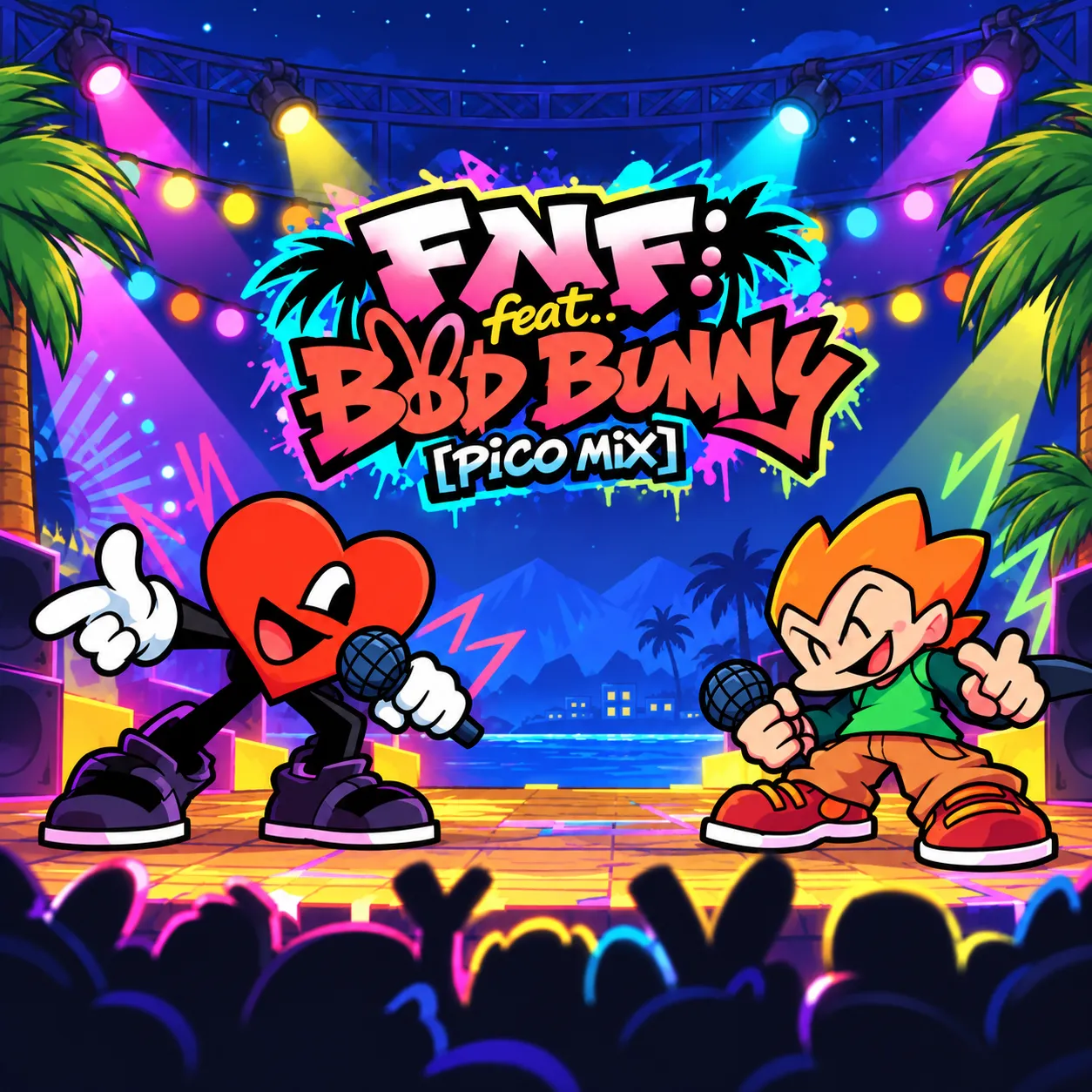 PLay FNF: feat. Bad Bunny PICO MIX now!