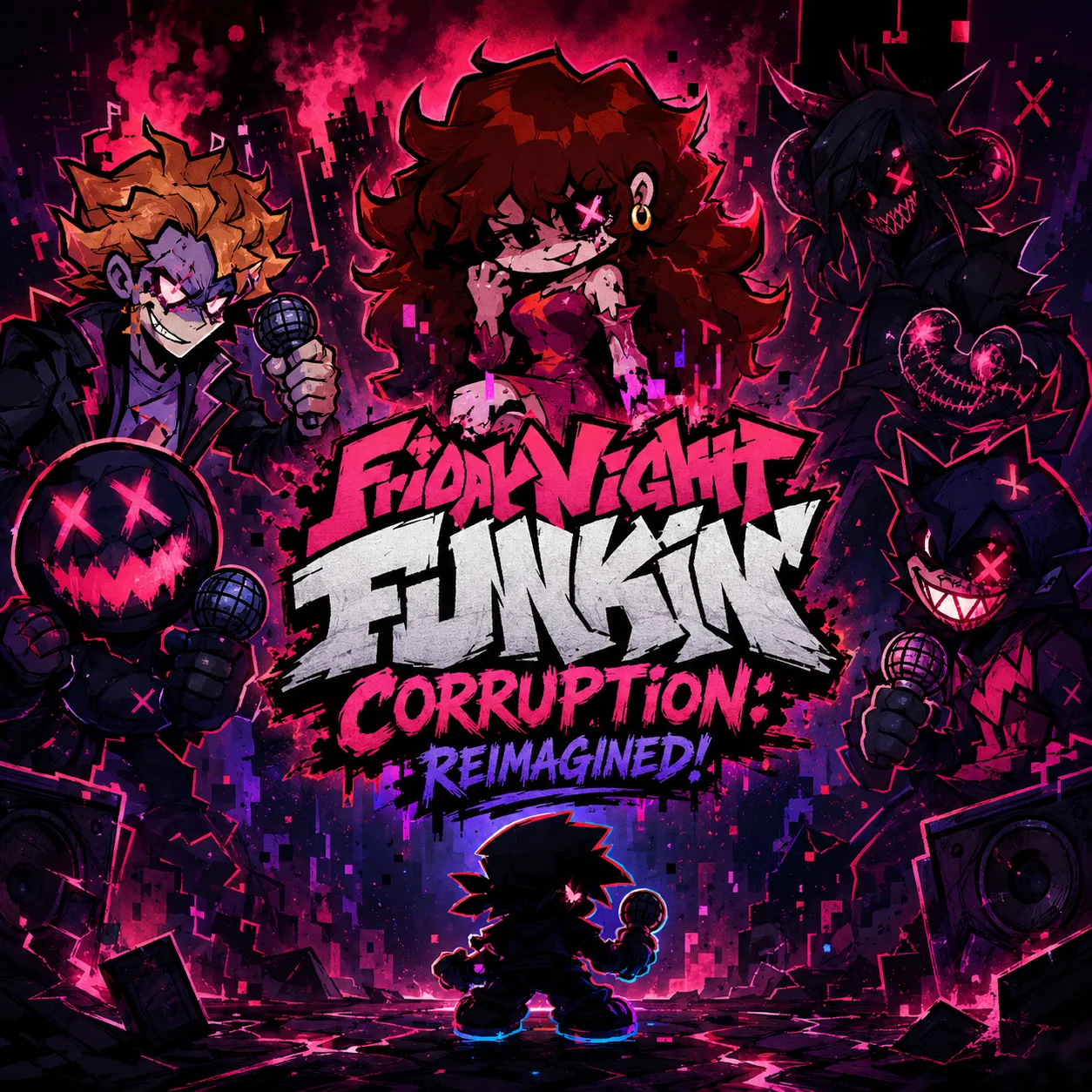 PLay Friday Night Funkin Corruption: Reimagined! now!