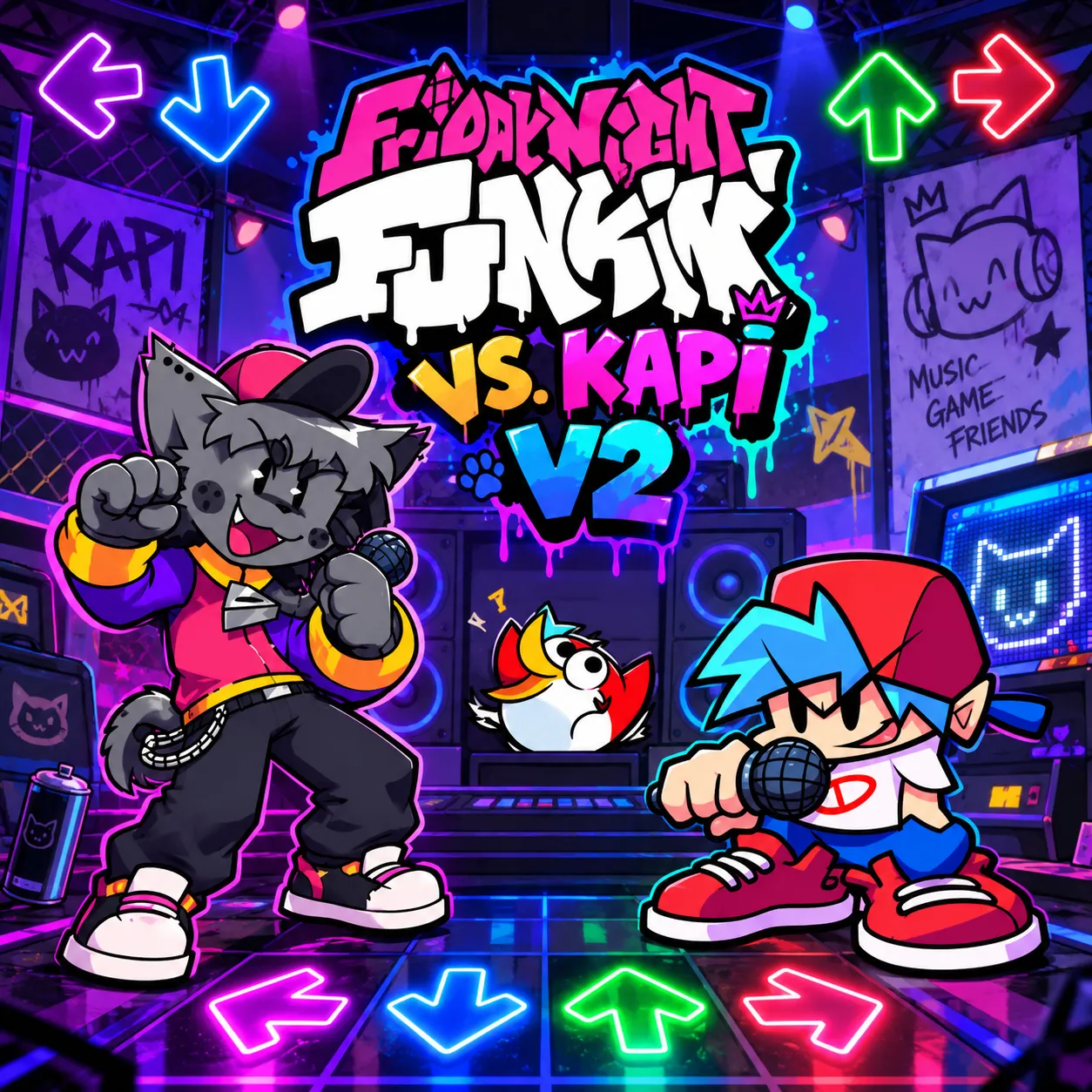 PLay Friday Night Funkin VS. KAPI v2 now!