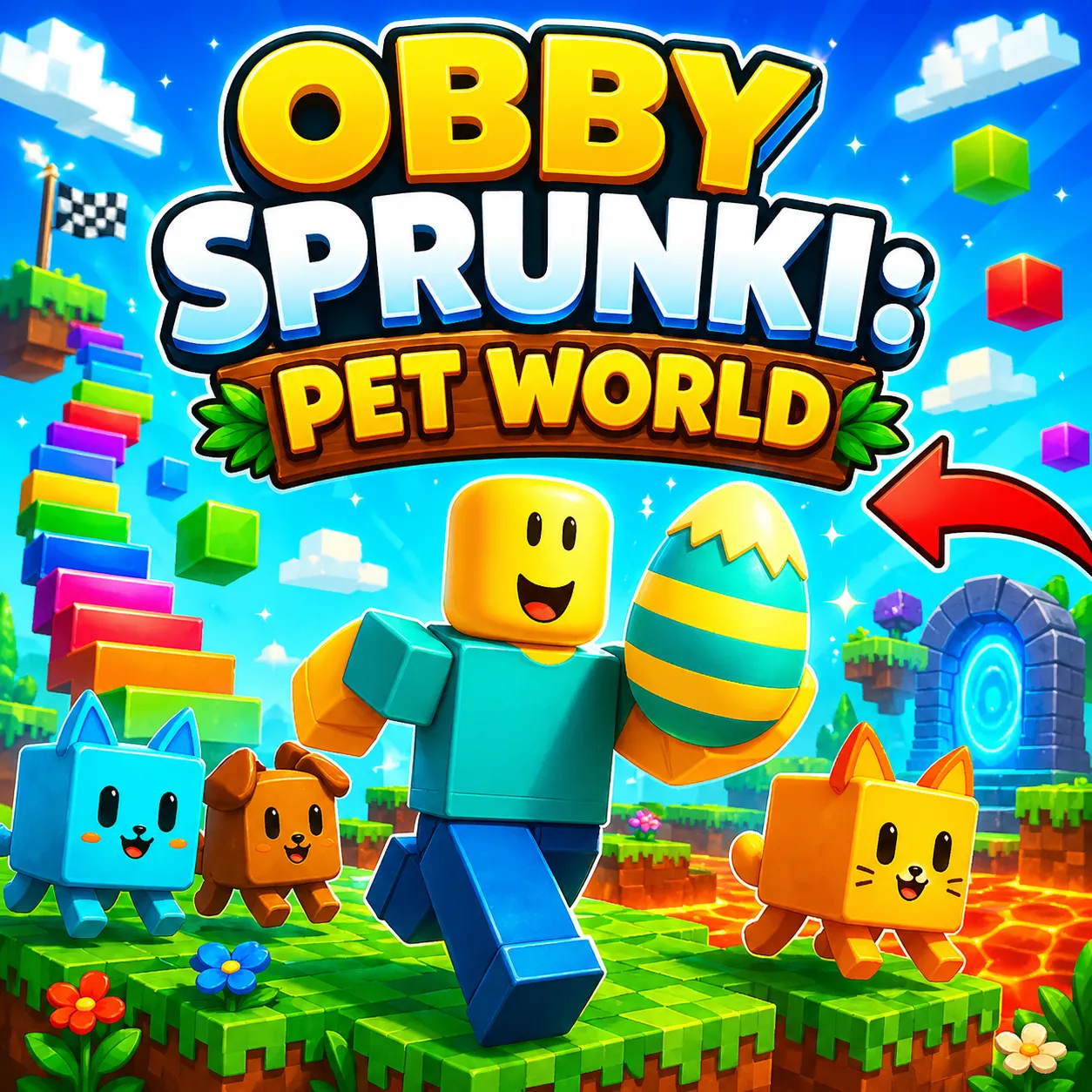 PLay Obby Sprunki: Pet World now!