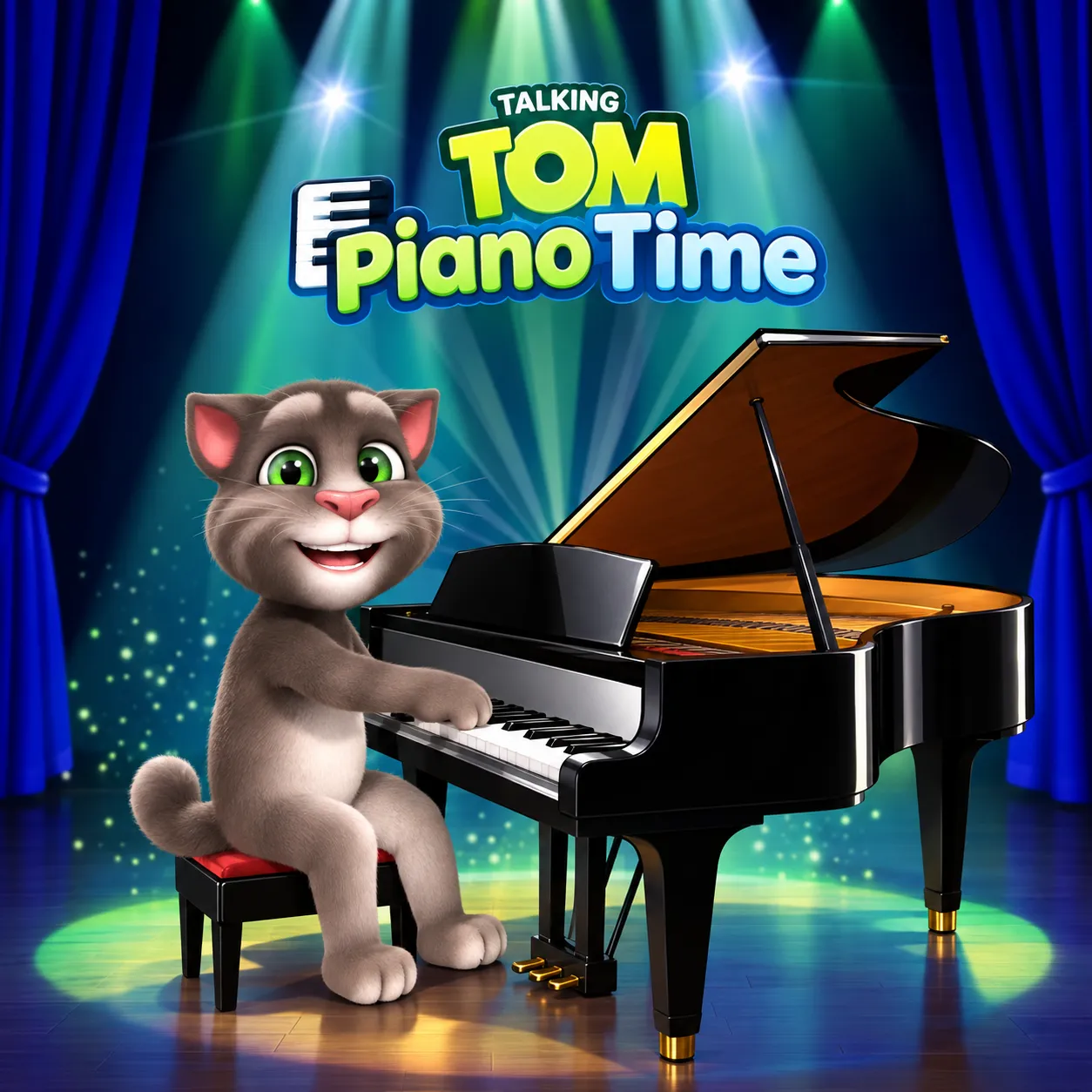 PLay Talking Tom Piano Time now!